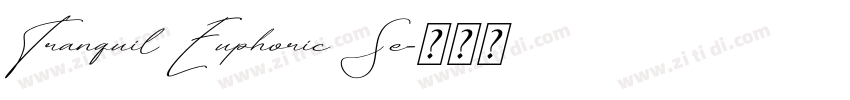 Tranquil Euphoric Se字体转换